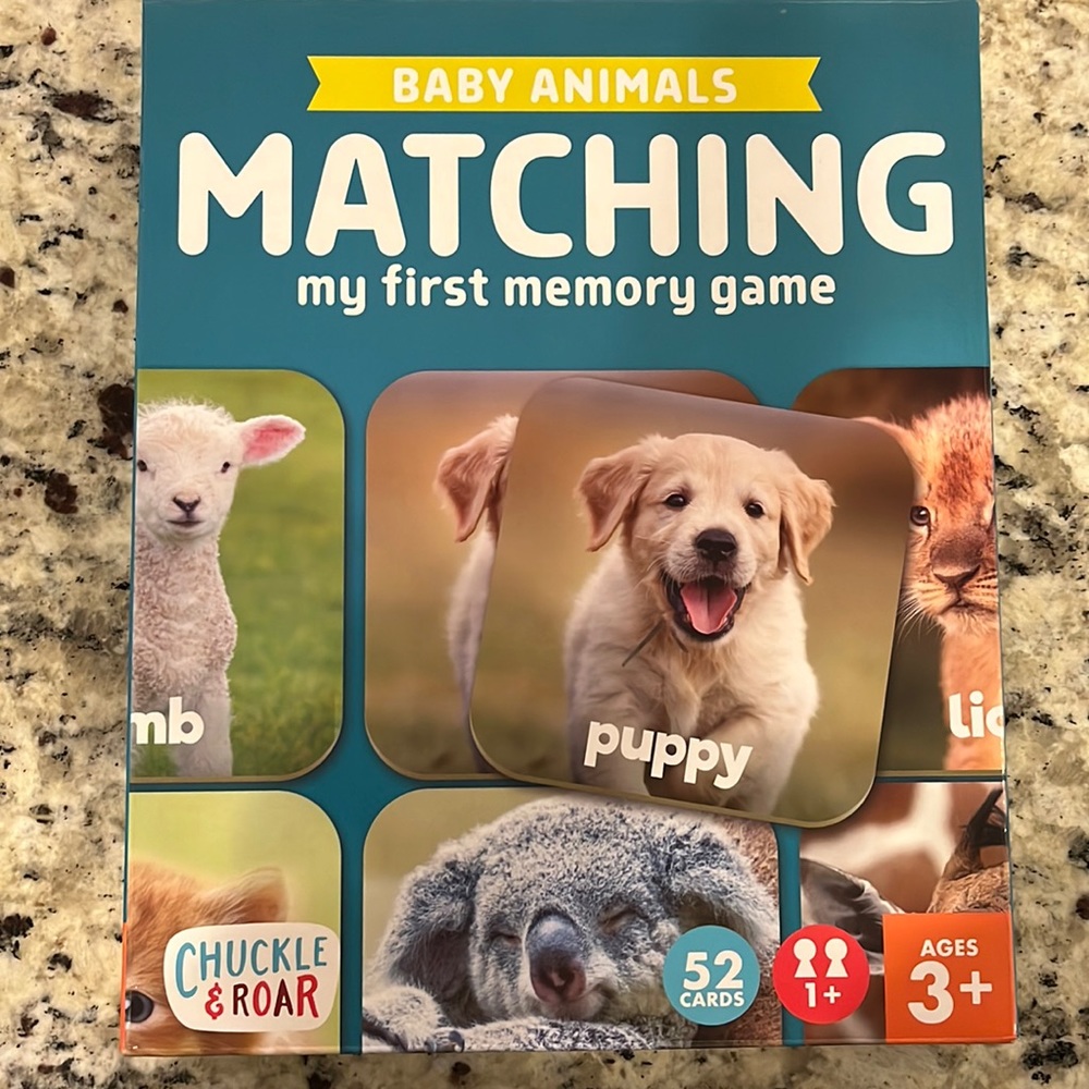 New Chuckle & Roar Baby Animals Matching Game
